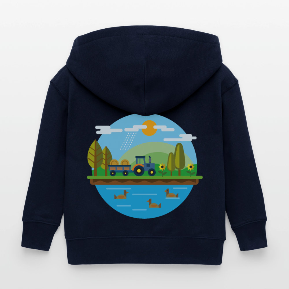 Bauernhof Premium Kinder Sweatjacke - navy