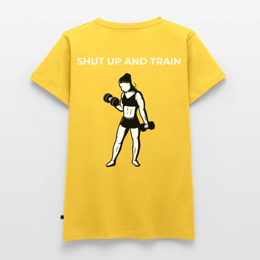 NO PAIN NO GAIN T-Shirt Woman - sun yellow