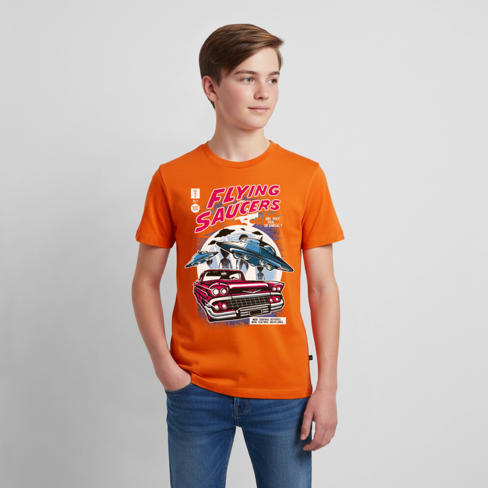 FLYING SAUCERS Premium Teenager T-Shirt - orange 