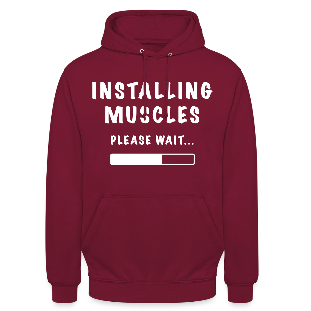 INSTALLUNG MUSCLES  Hoodie - bordeaux