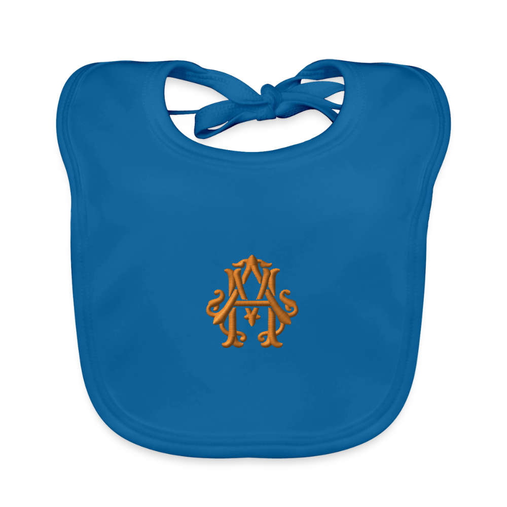 adligemotivation Premium Logo Baby Lätzchen - peacock-blue