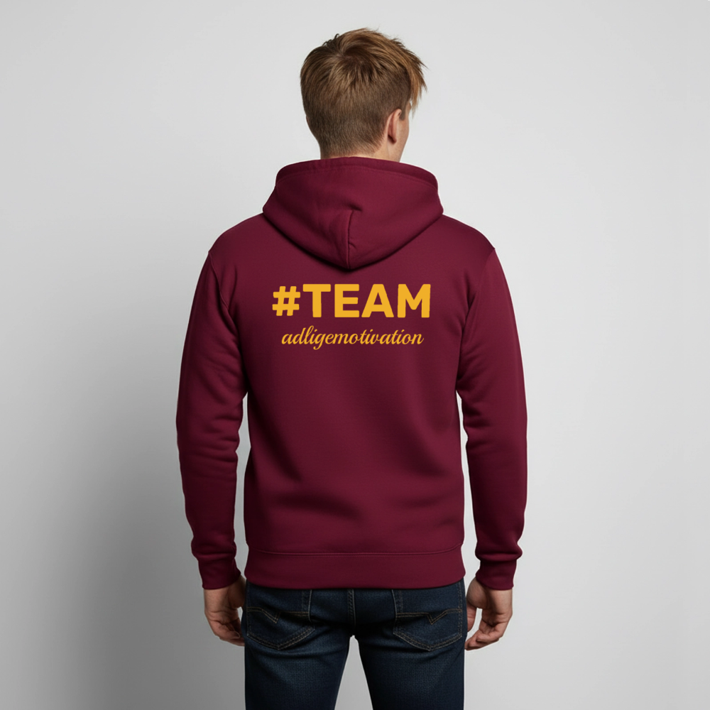 #TEAM adligemotivation Sweatjacke - bordeaux