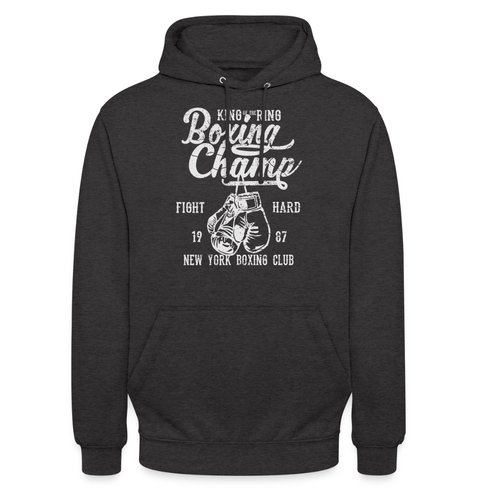 Boxing Champ Hoodie - charcoal grey