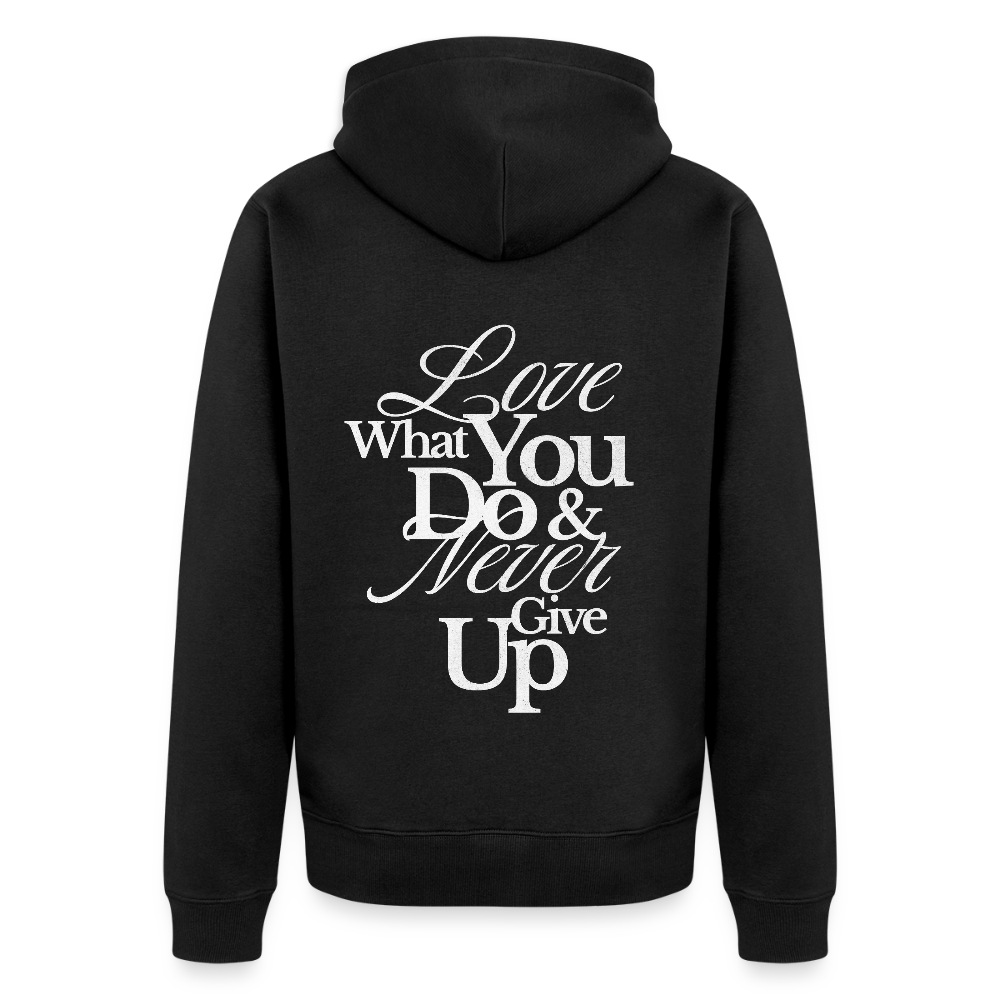 Love What You Do Premium Kapuzenjacke - black
