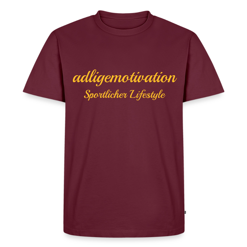 Sportlicher Lifestyle Premium T-Shirt - burgundy