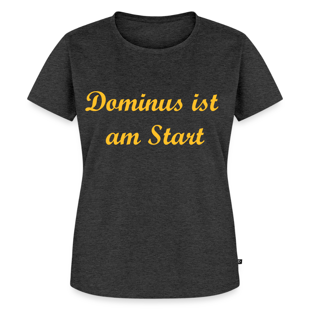 Dominus ist am Start Premium T-Shirt Woman - heather anthracite