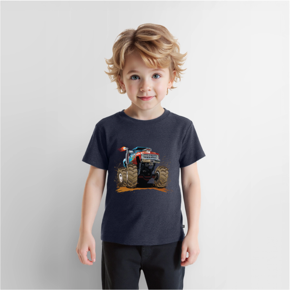 Monstertruck Premium Kinder T-Shirt - heather denim