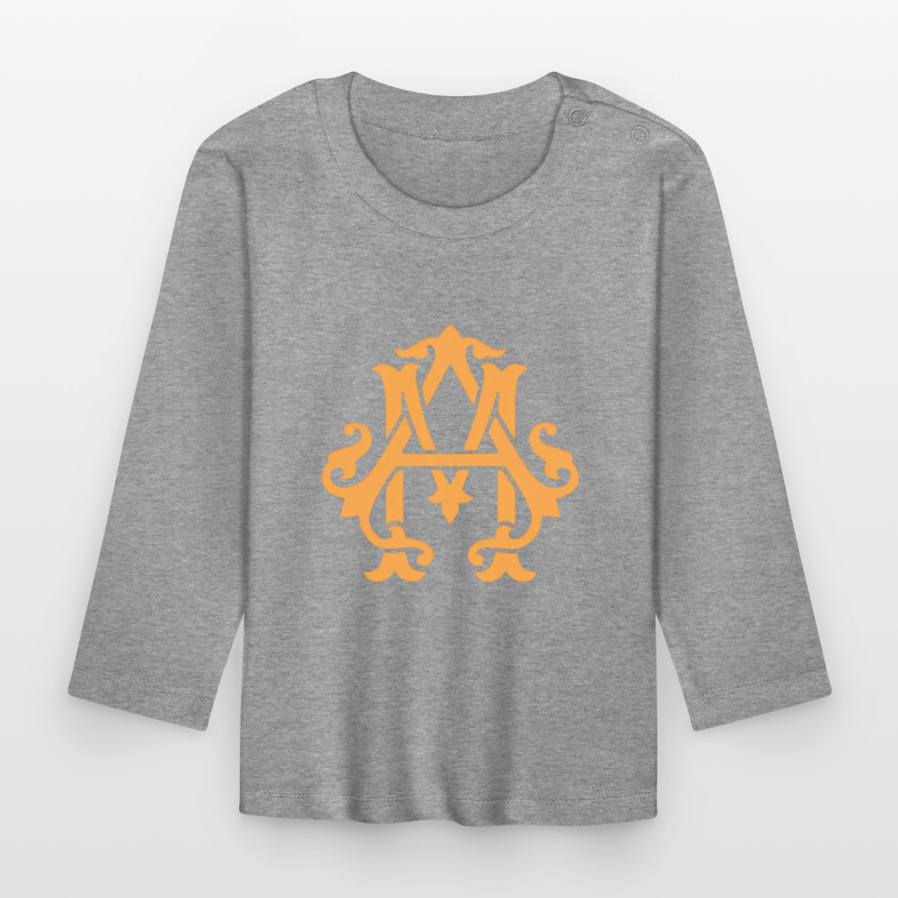 adligemotivation Premium Logo Baby Langarmshirt - heather grey