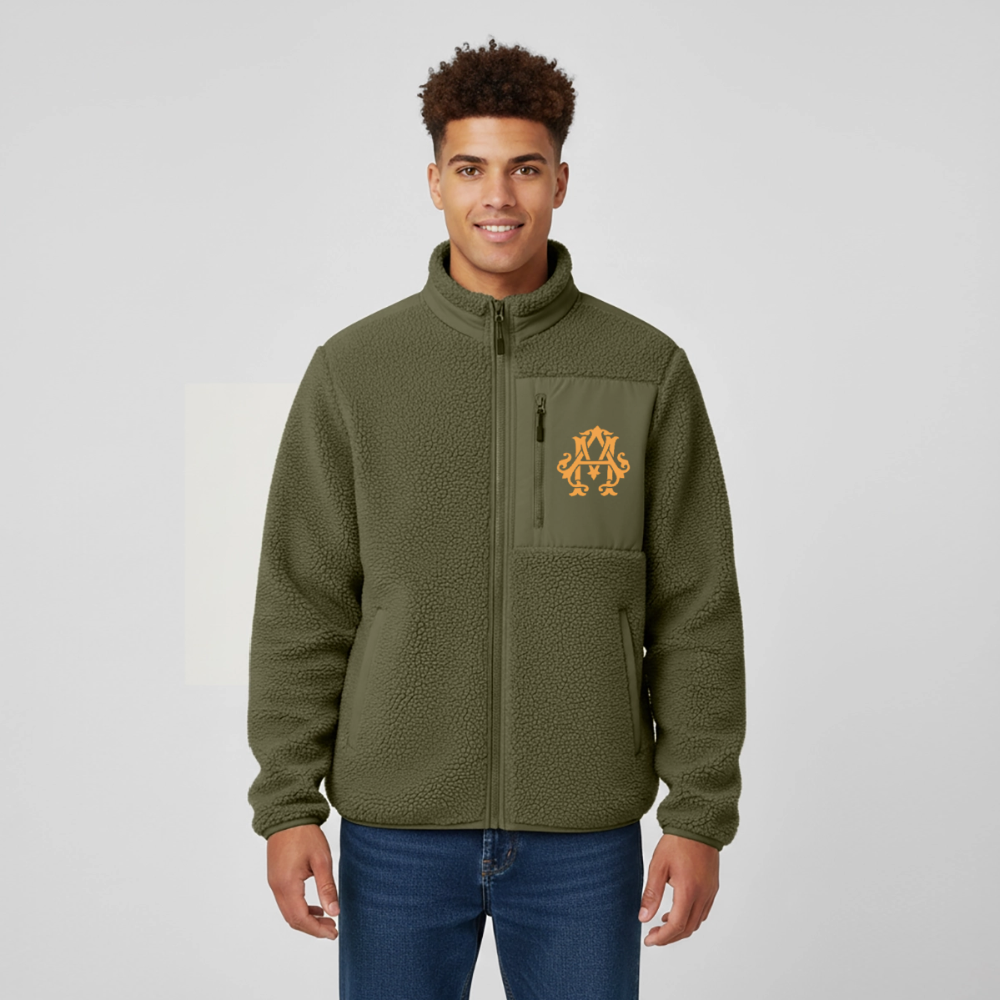 adligemotivations Logo Sherpa - Jacke - khaki