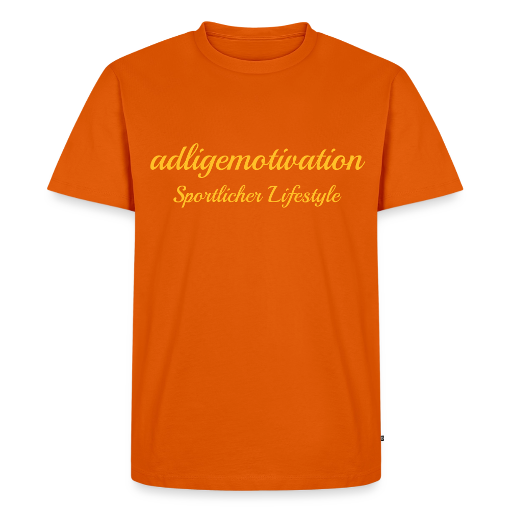 Sportlicher Lifestyle Premium T-Shirt - orange 