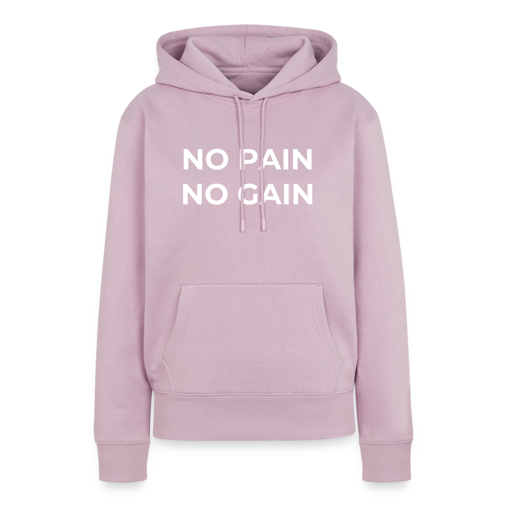 NO PAIN NO GAIN Premium Hoodie - dusky pink