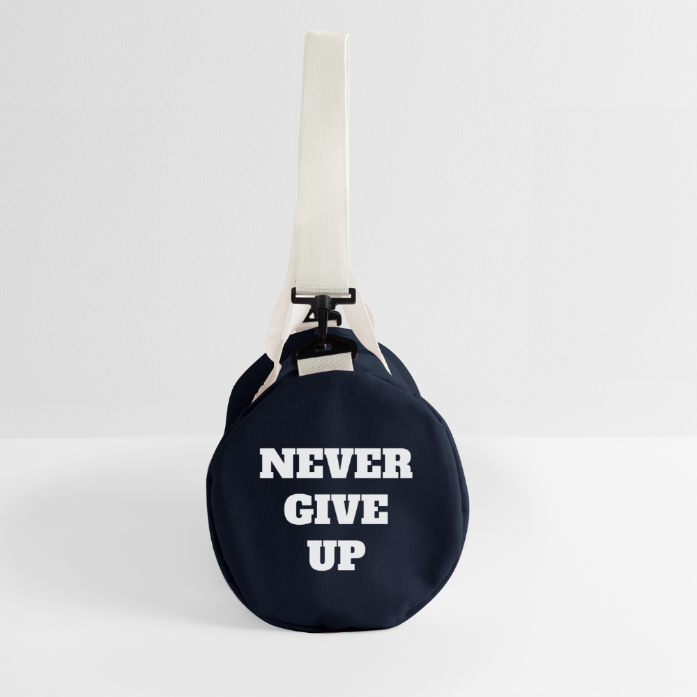 NEVER GIVE UP Duffel Bag - french navy/off white