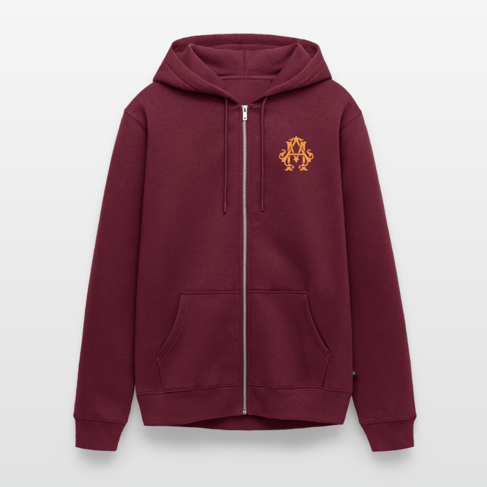 #TEAM adligemotivation Premium Logo Sweatjacke - burgundy