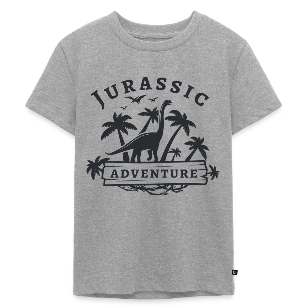 Dinosaurier Premium Kinder T-Shirt - heather grey