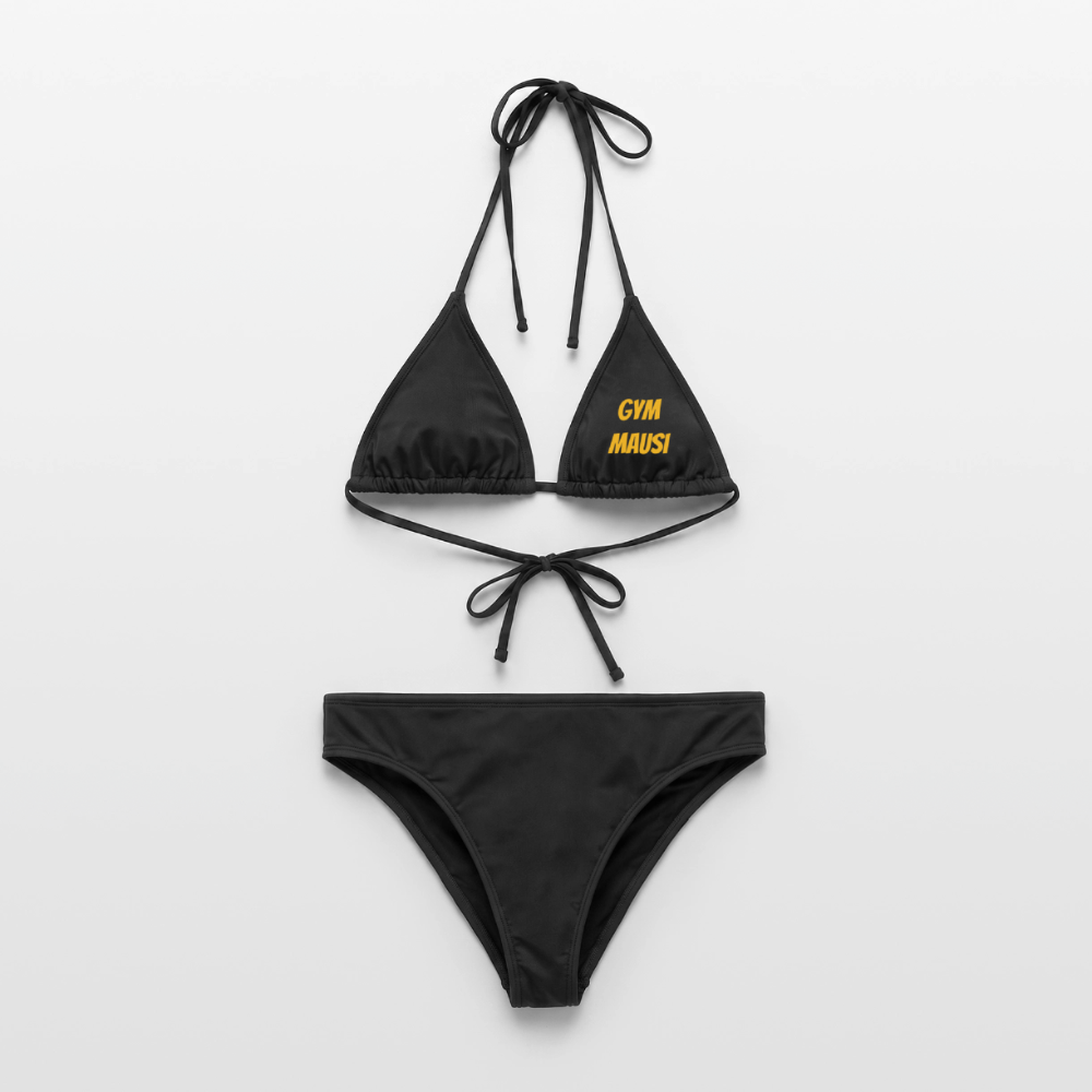Gym Mausi "HÄNDE WEG" Bikini - black