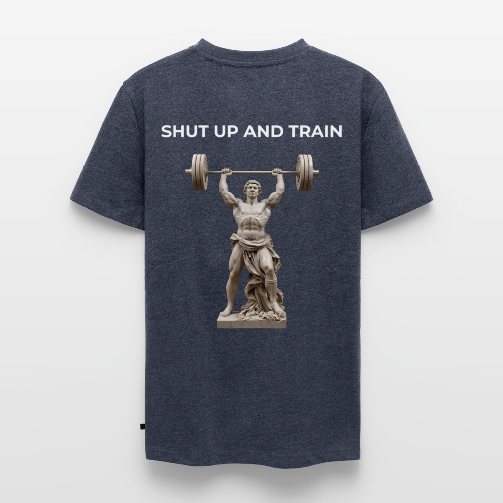 NO PAIN NO GAIN T-Shirt - heather denim