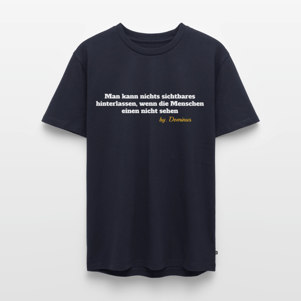 Zitat Aufdruck Premium T-Shirt - navy