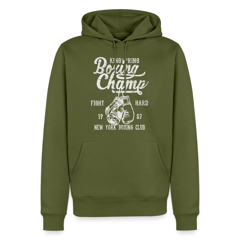 Boxing Champ Premium Hoodie - khaki