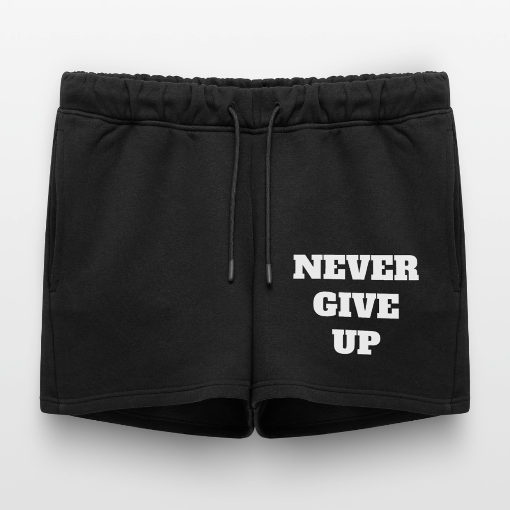 NEVER GIVE UP Premium Short - black
