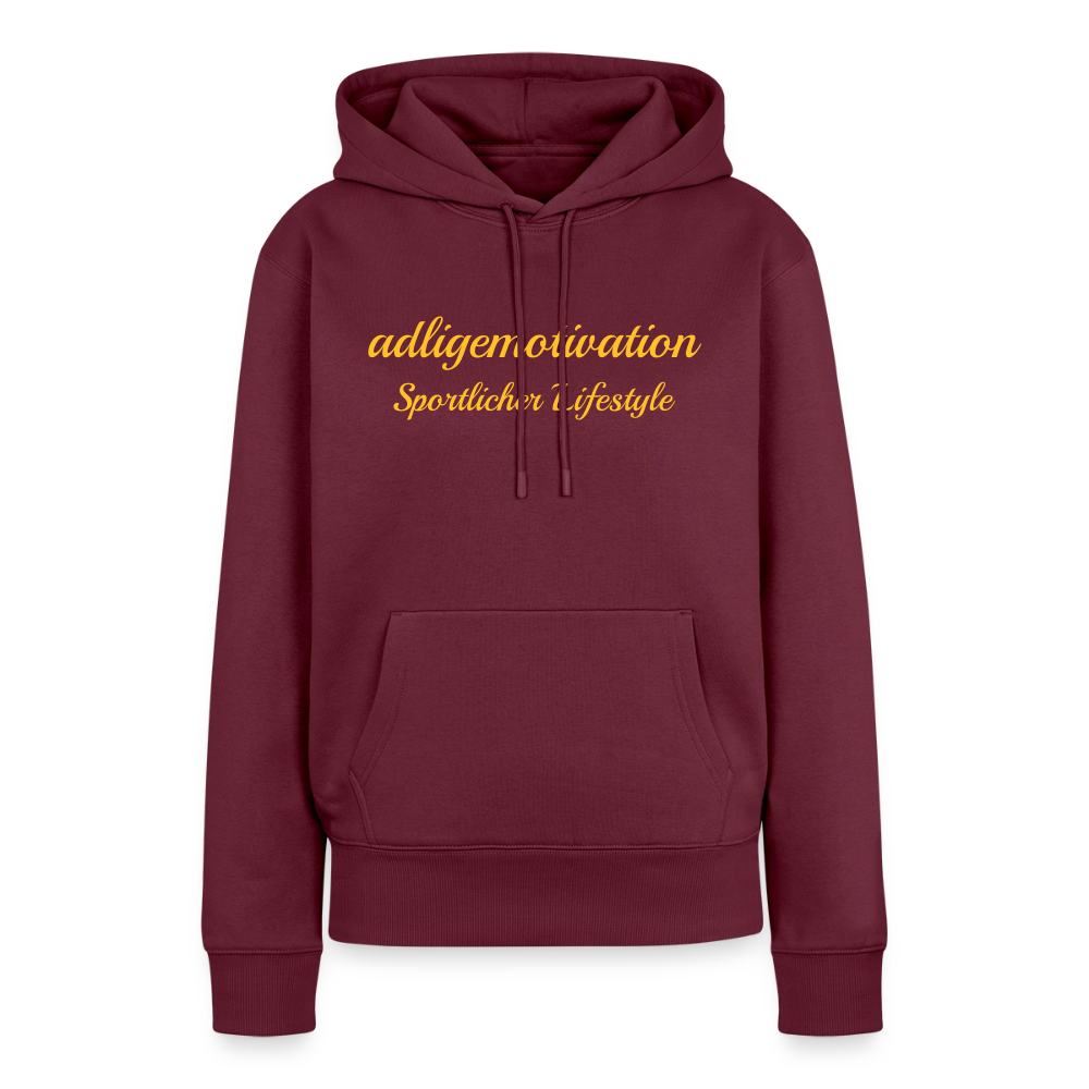 Sportlicher Lifestyle Premium Hoodie - burgundy