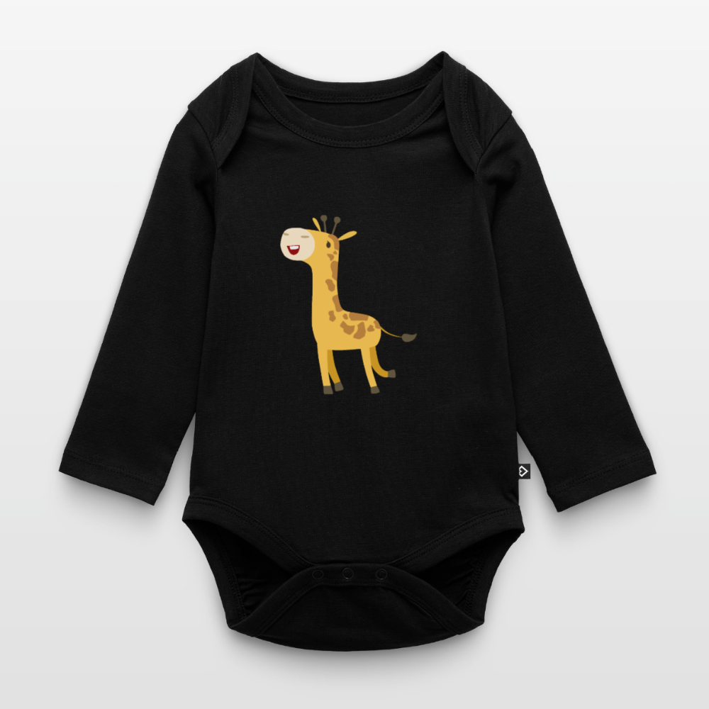 Giraffe Premium Baby Langarm-Body - black