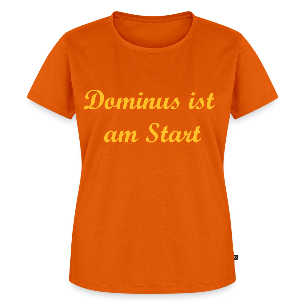 Dominus ist am Start Premium T-Shirt Woman - orange 