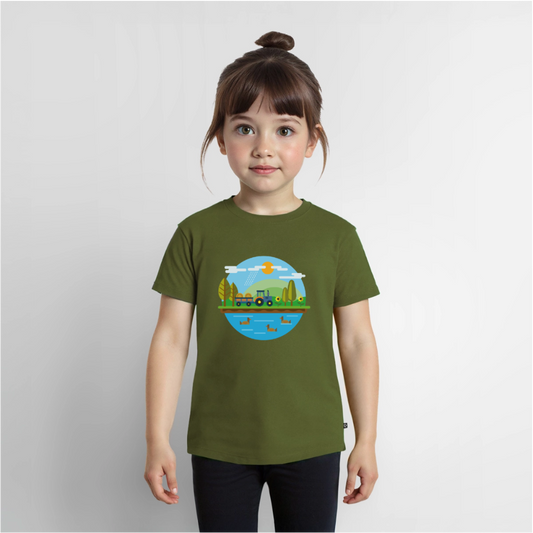 Bauernhof Premium Kinder T-Shirt - khaki