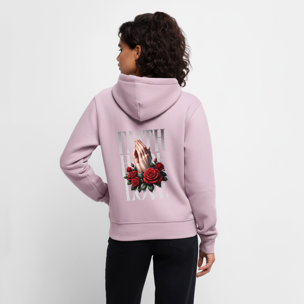 FAITH, HOPE, LOVE Premium Hoodie - dusky pink