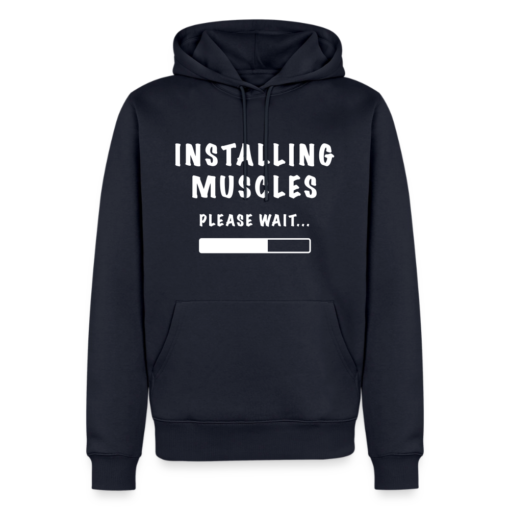 INSTALLUNG MUSCLES Premium Hoodie - navy