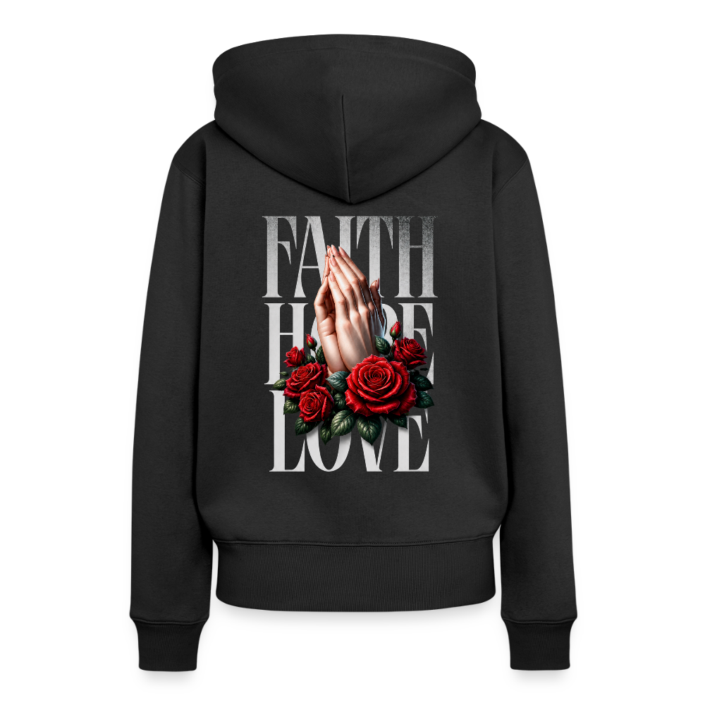 FAITH, HOPE, LOVE Premium Hoodie - black