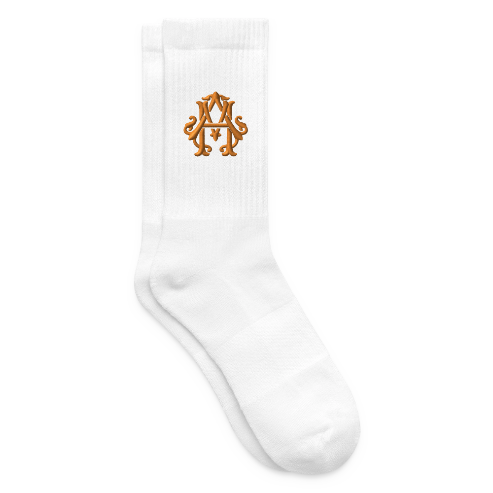 adligemotivations Logo Tennissocken - white