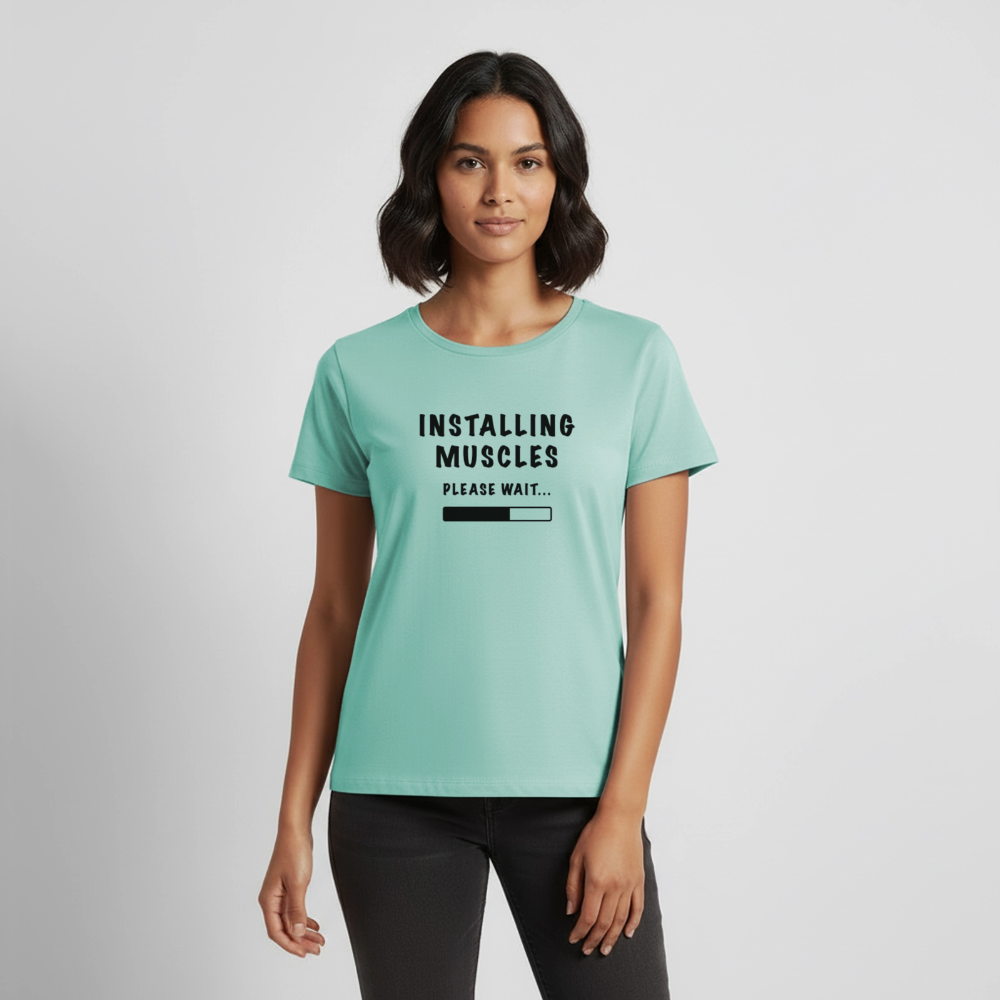 INSTALLING MUSCLES Premium  T-Shirt - mint 