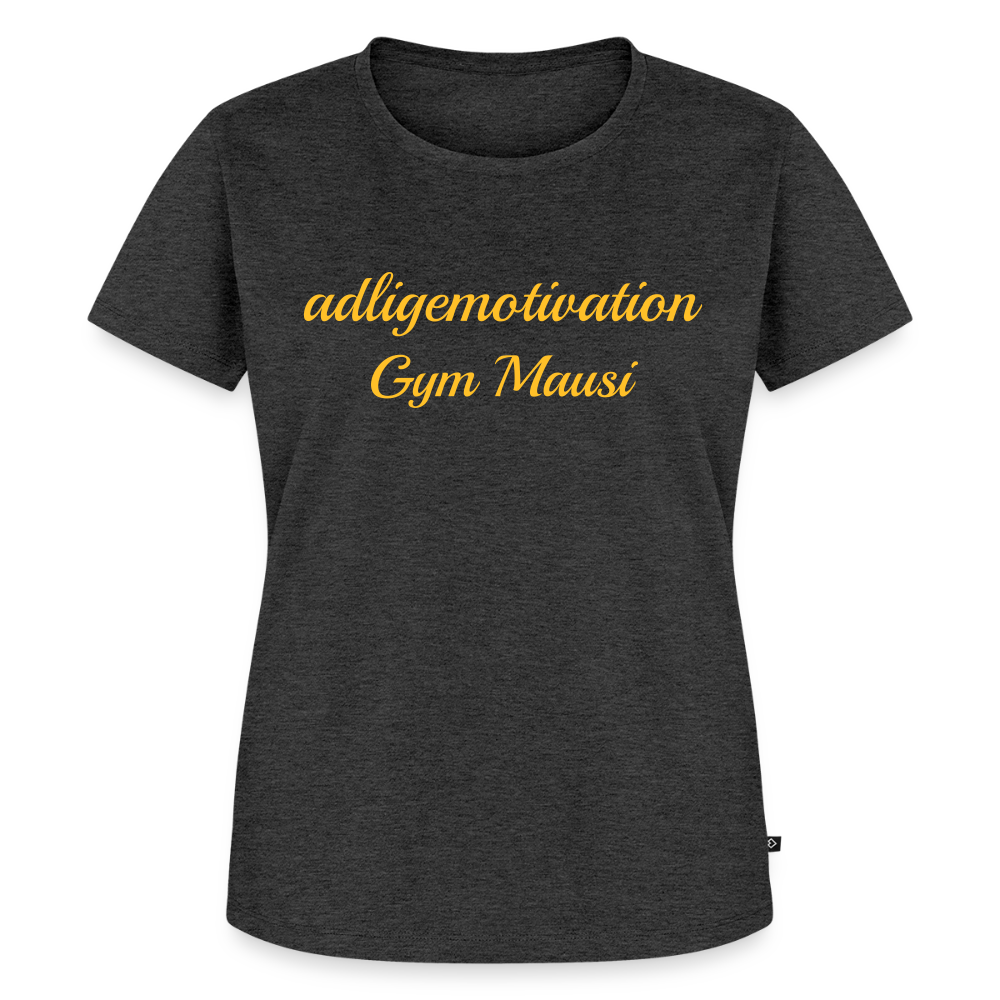 Gym Mausi Premium  T-Shirt - heather anthracite