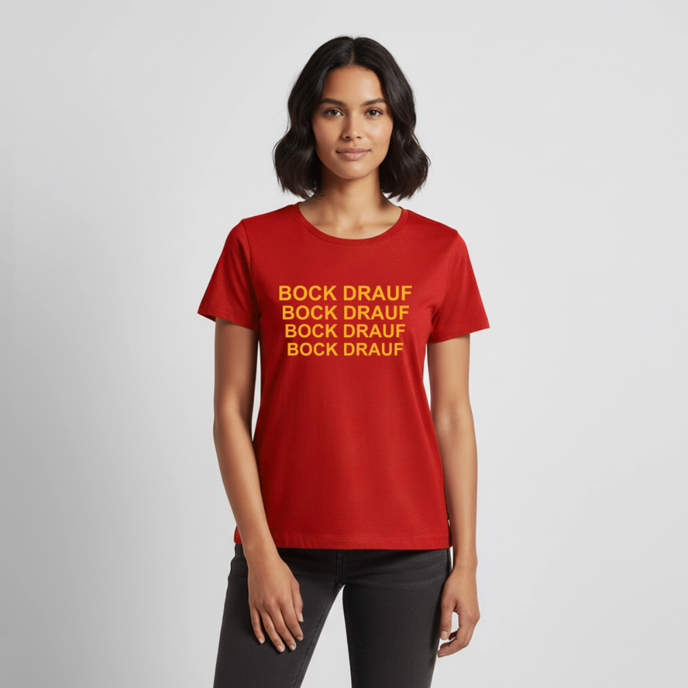 BOCK DRAUF Premium T-Shirt Woman - red