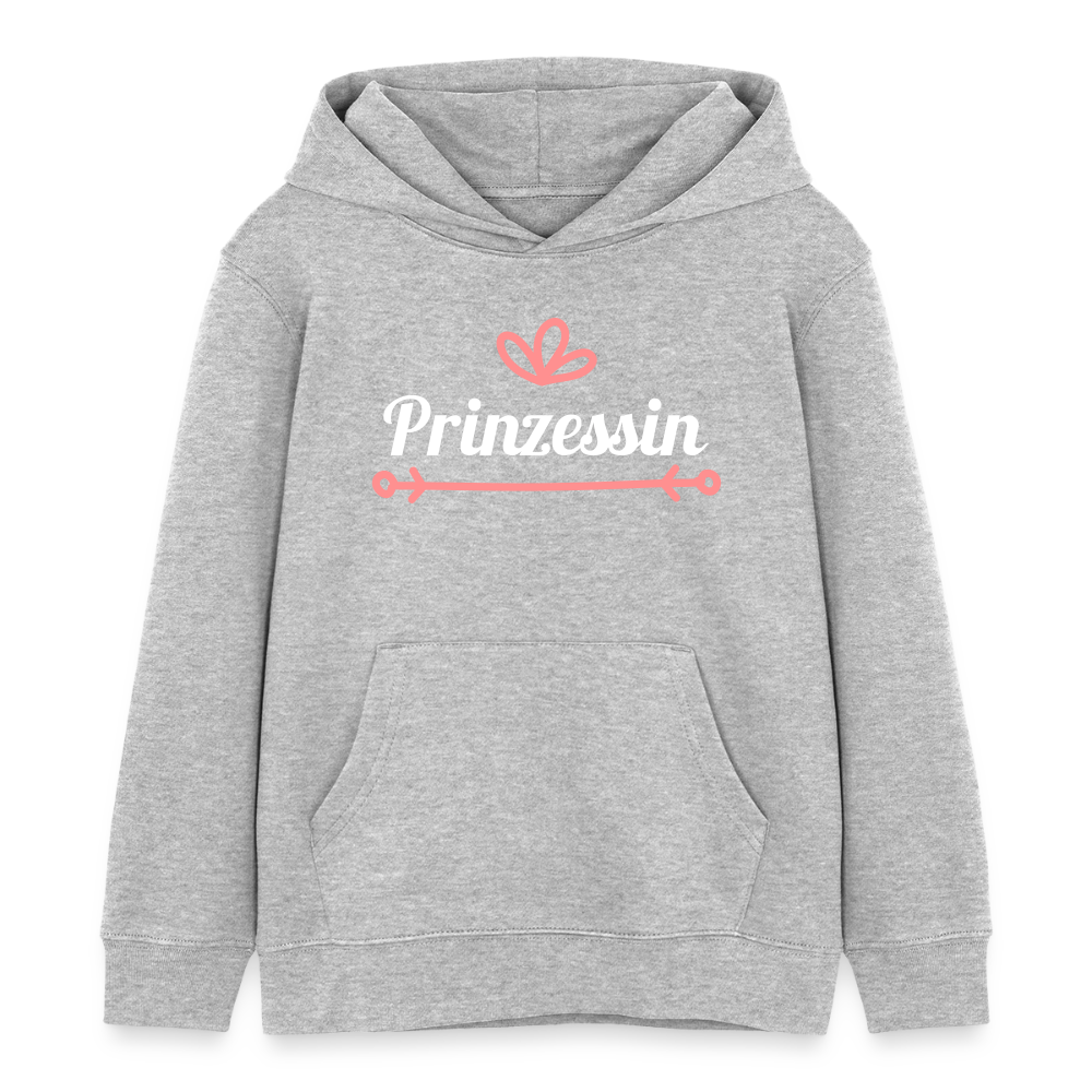 Prinzessin Premium Kinder Hoodie - heather grey