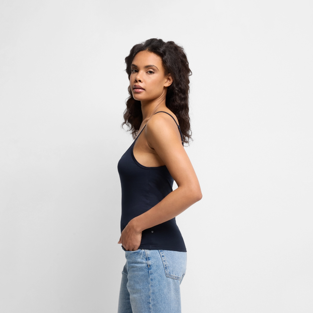 Premium Spaghetti Strap Top - navy