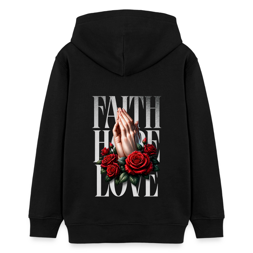 FAITH, HOPE, LOVE Premium Hoodie - black