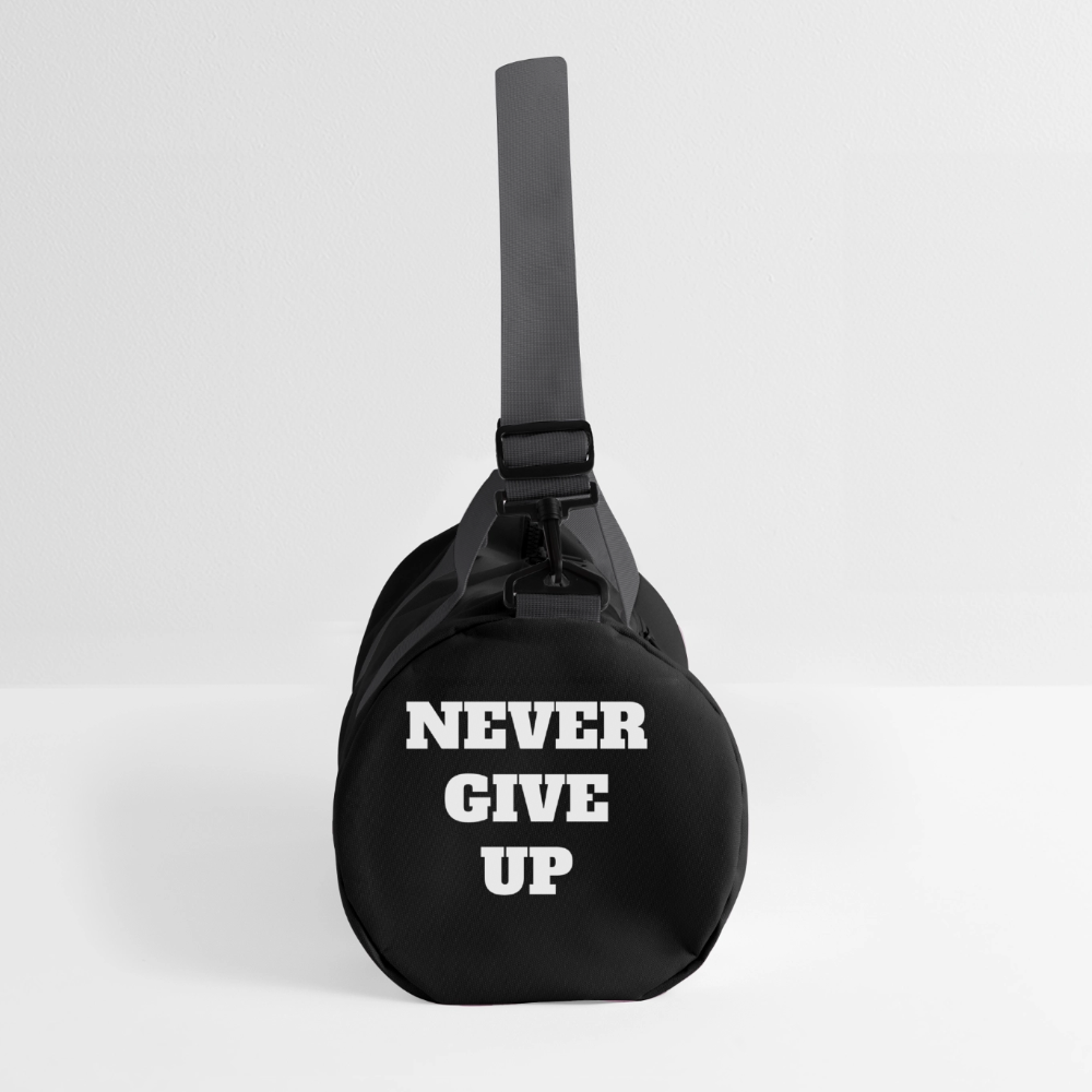NEVER GIVE UP Duffel Bag - black/graphite grey