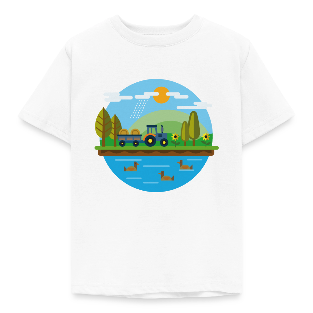 Bauernhof Kinder T-Shirt - white