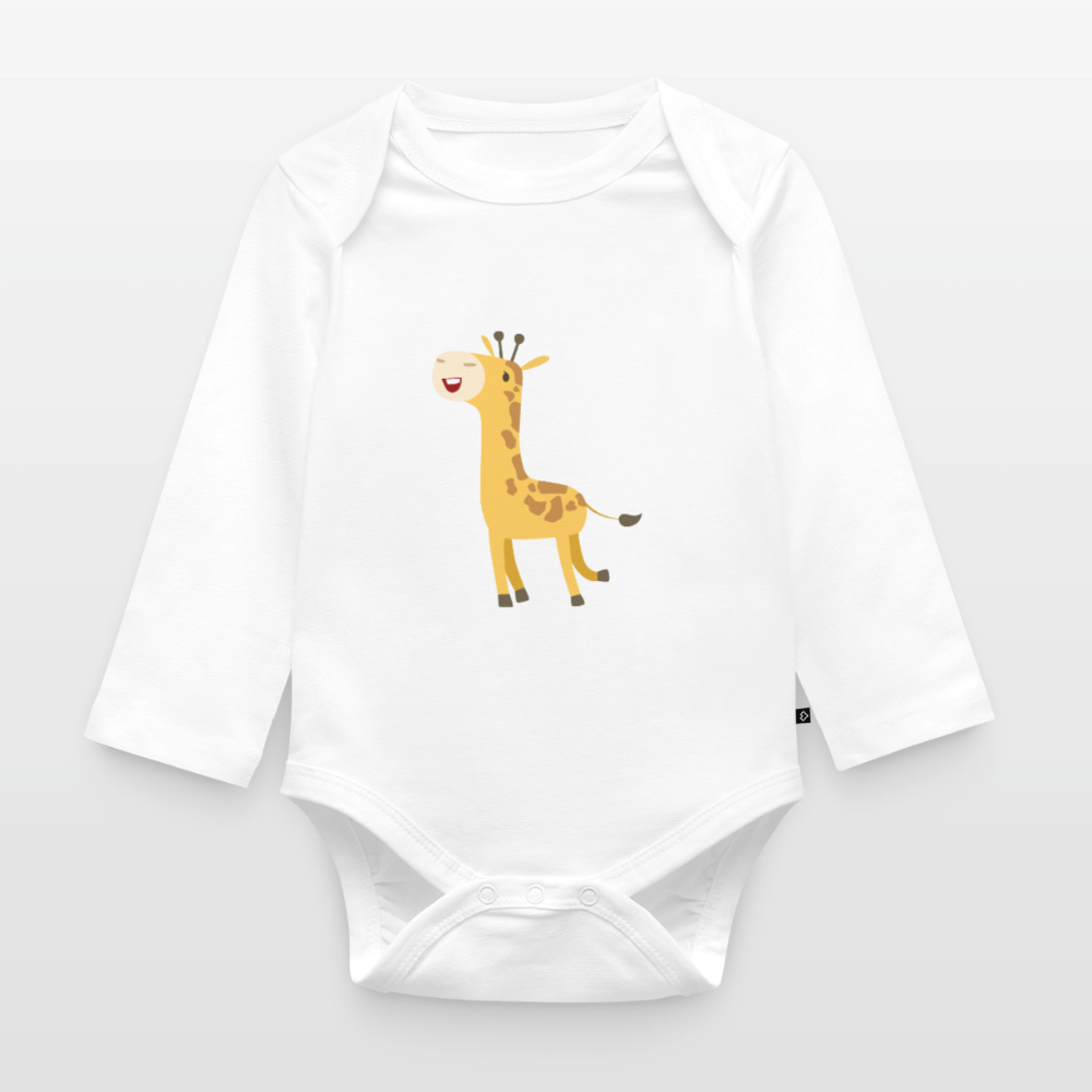 Giraffe Premium Baby Langarm-Body - white