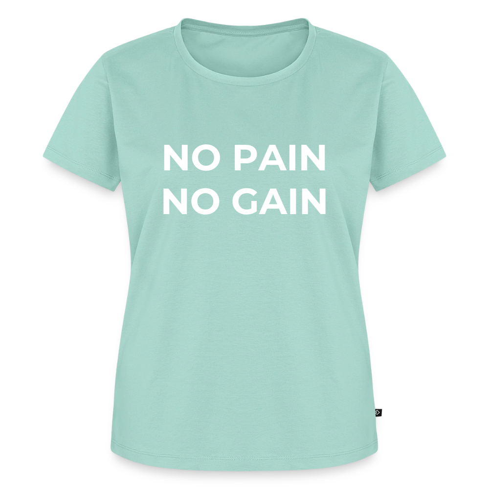 NO PAIN NO GAIN T-Shirt Woman - mint 