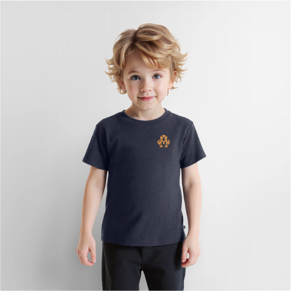 adligemotivation Premium Logo Kinder T-Shirt - heather denim