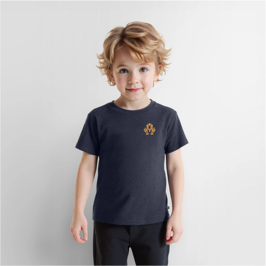 adligemotivation Premium Logo Kinder T-Shirt - heather denim