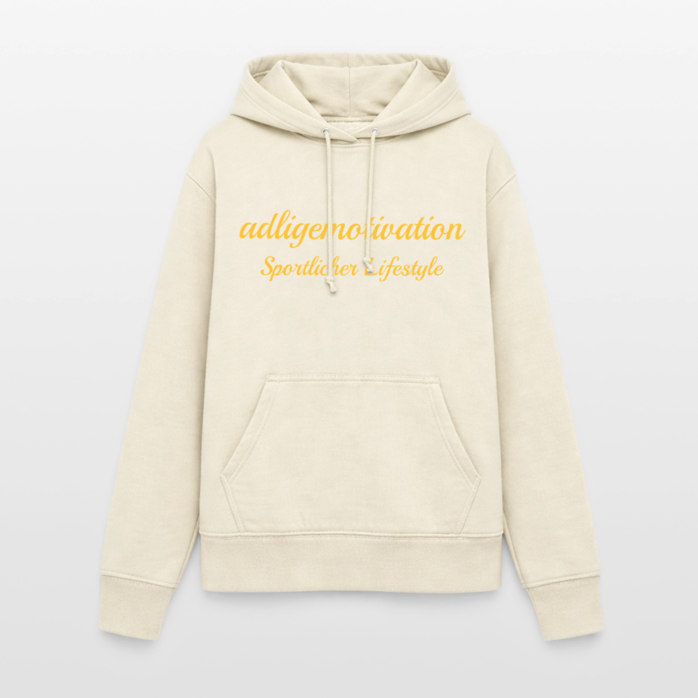 sportlicher Lifestyle Hoodie - vanilla