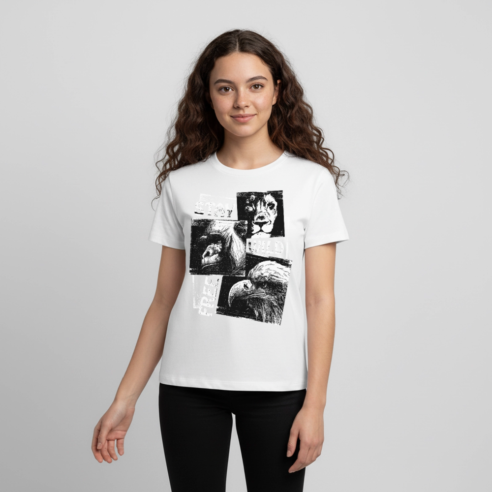 STAY WILD Premium Teenager T-Shirt - white