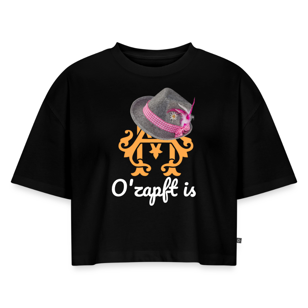 O´zapft is Premium Cropped T-Shirt - black