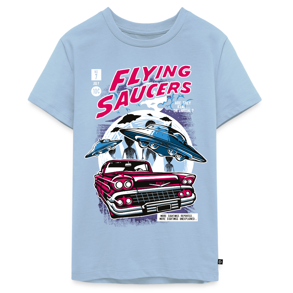 FLYING SAUCERS Premium Teenager T-Shirt - light blue