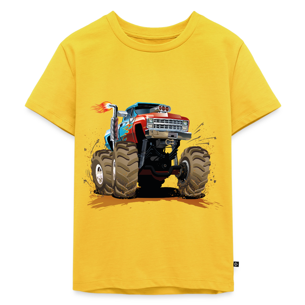 Monstertruck Premium Kinder T-Shirt - sun yellow