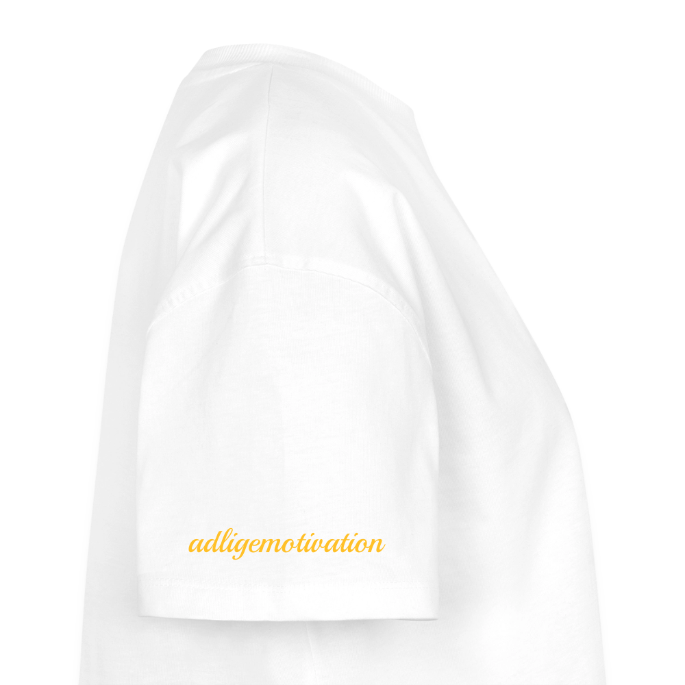 adligemotivations Logo Oversized Cropped T-Shirt Premium Woman - white