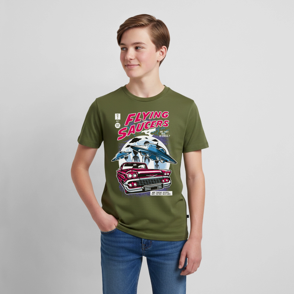 FLYING SAUCERS Premium Teenager T-Shirt - khaki